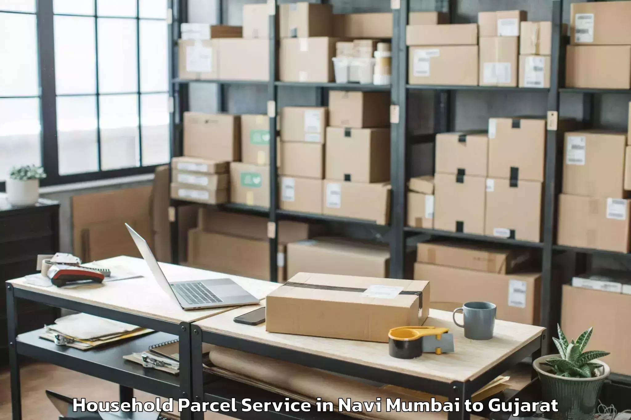 Book Navi Mumbai to Bansda Household Parcel